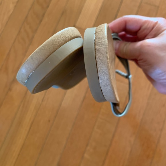 Diana Warner Mint Leather Slides - Picture 7 of 8